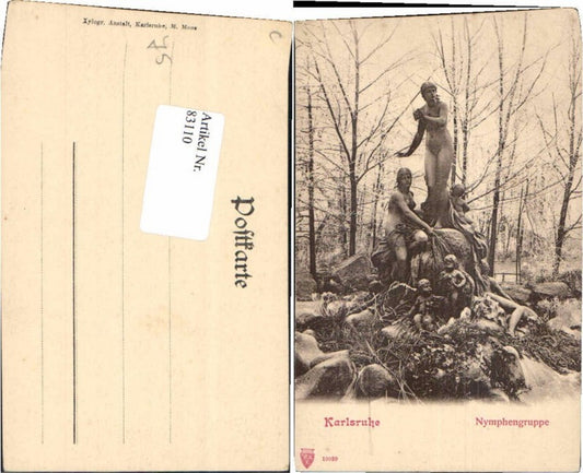83110, Karlsruhe Nymph Group 1910