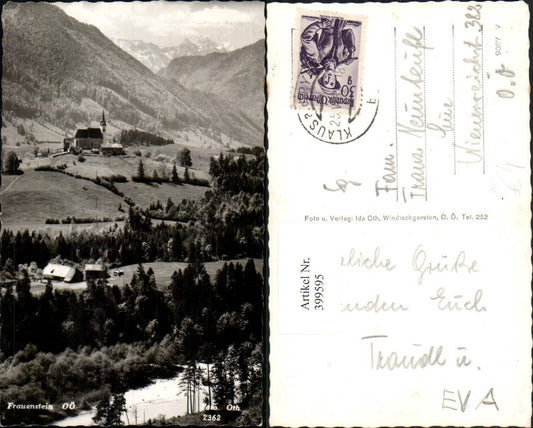 399595,Wallfahrtskirche Kirche Frauenstein b. Ramsau Klaus Bergkulisse