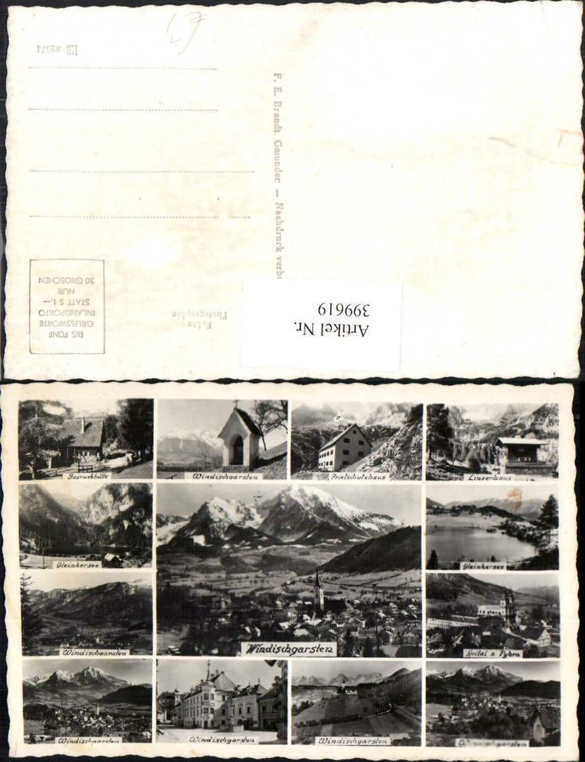 399619,Windischgarsten Totale Prielschutzhaus Bosruckhütte Mehrbildkarte