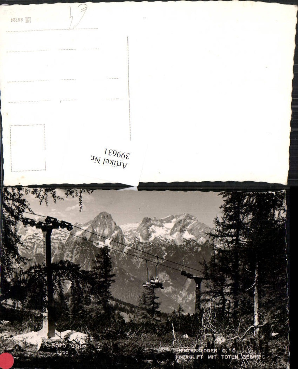 399631,Hinterstoder Berglift Sessellift m. Toten Gebirge Bergkulisse pub Foto Oth 2560