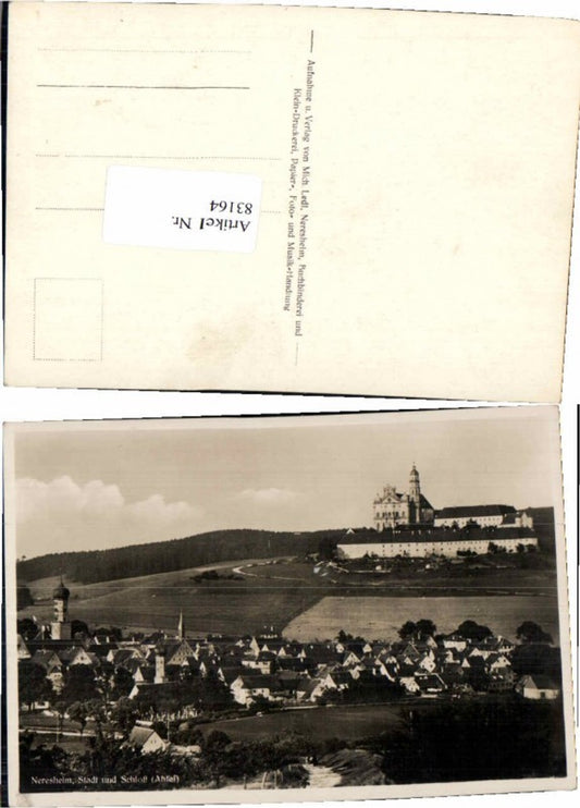 83164, Neresheim with castle 1935