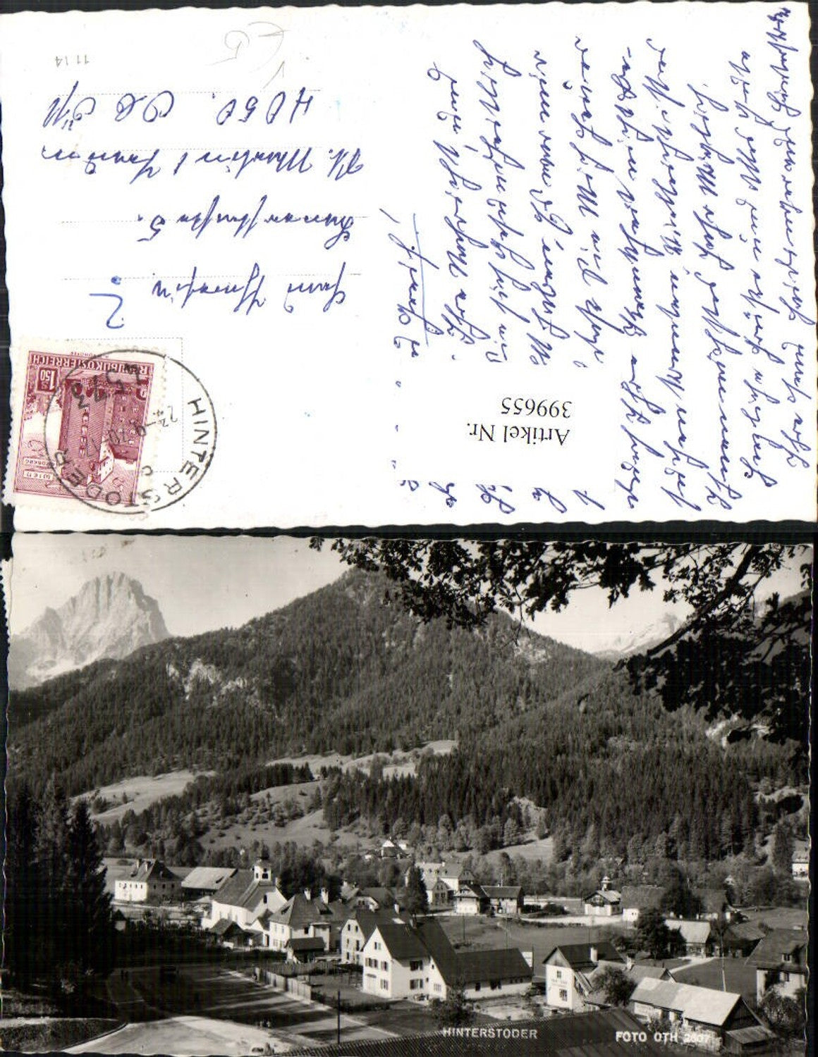 399655,Hinterstoder Totale Bergkulisse pub Foto Oth 2607