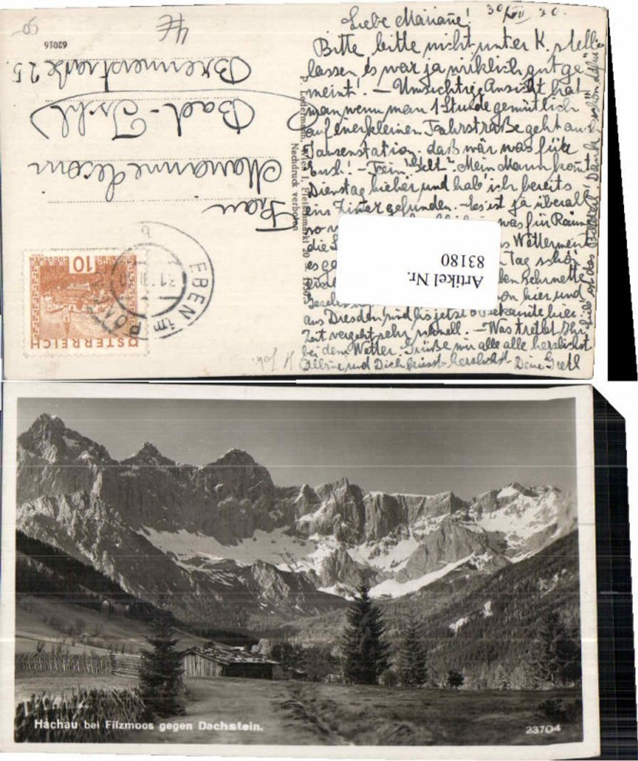 Alte Ansichtskarte – Old Postcard