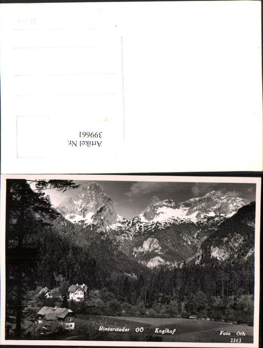 399661,Hinterstoder Koglhof Bergkulisse pub Foto Oth 2363