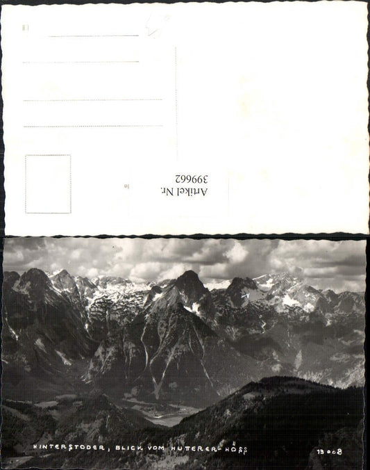 399662,Hinterstoder Blick v. Hutterer-Höss Bergkulisse