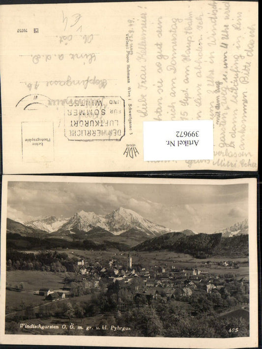 399672,Windischgarsten Totale m. Großen u. Kleinen Priel Bergkulisse pub Foto Hubmann 485