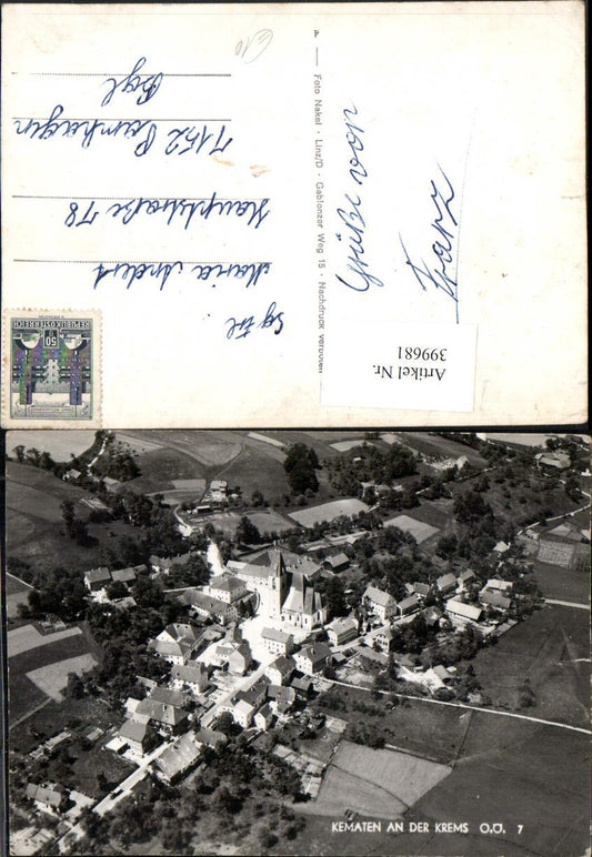 399681,Kematen an d. Krems Totale Fliegeraufnahme