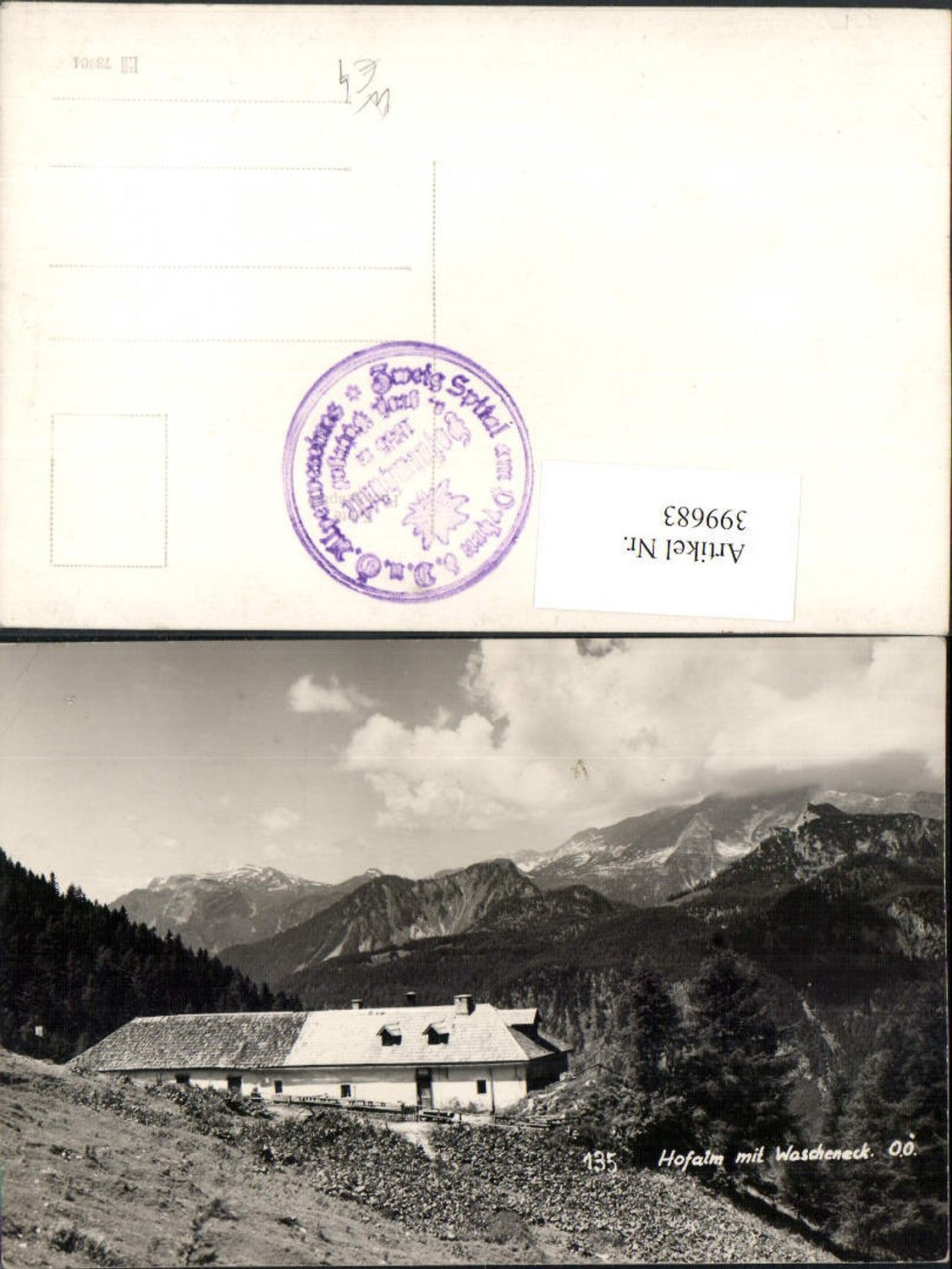 399683,Hofalm b. Spital am Pyhrn m. Wascheneck Bergkulisse