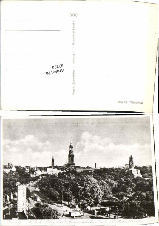 83220,Hamburg St Pauli 1930 Anlagen Bismarckdenkmal