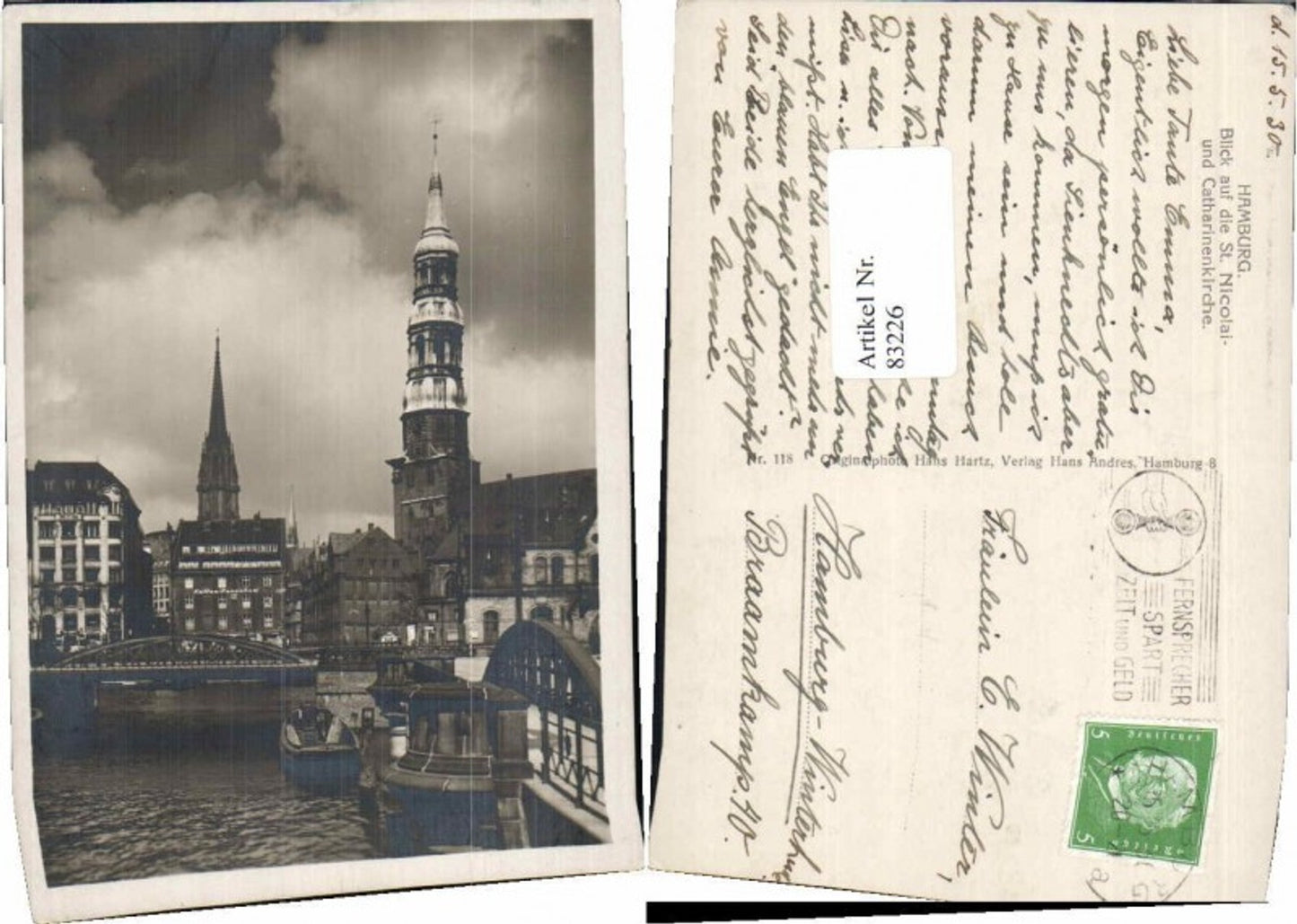 83226,Hamburg ST Nicolai Kirche Catharinenkirche