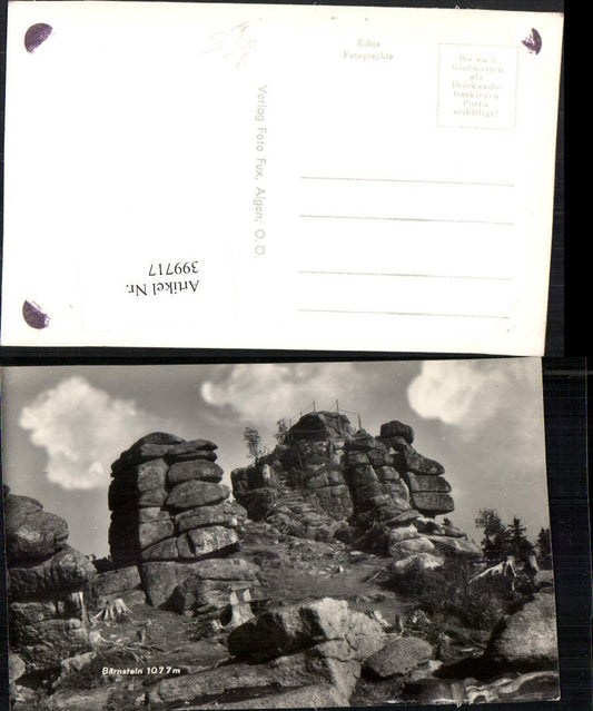 399717, Bärnstein b. Aigen Felsen pub Photo Fux
