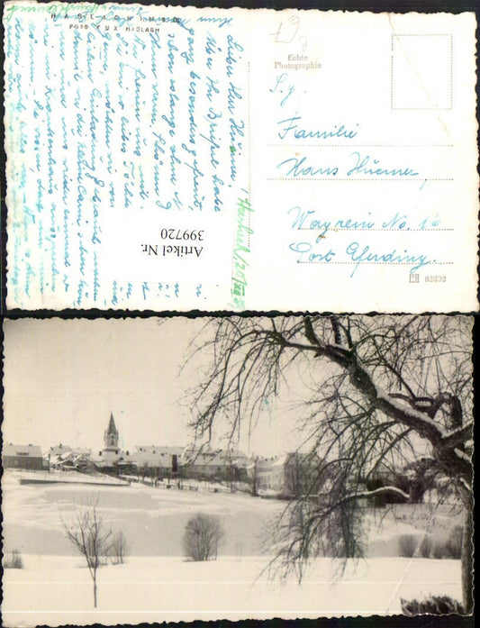 399720, Haslach an der Mühl Total winter scene pub photo Fux