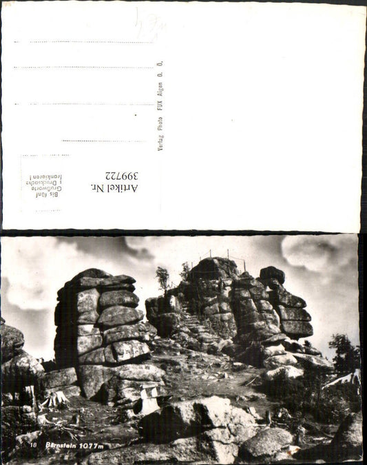 399722, Bärnstein b. Aigen Felsen pub Photo Fux
