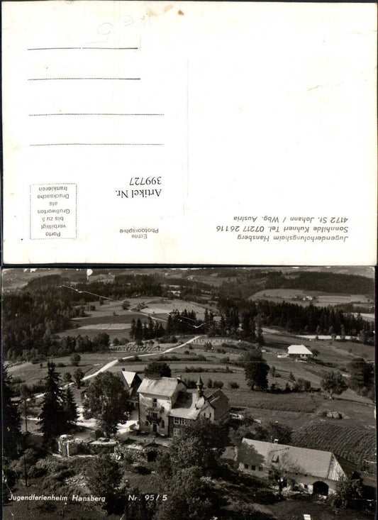 399727, St. Johann am Wimberg youth recreation home in Hansberg