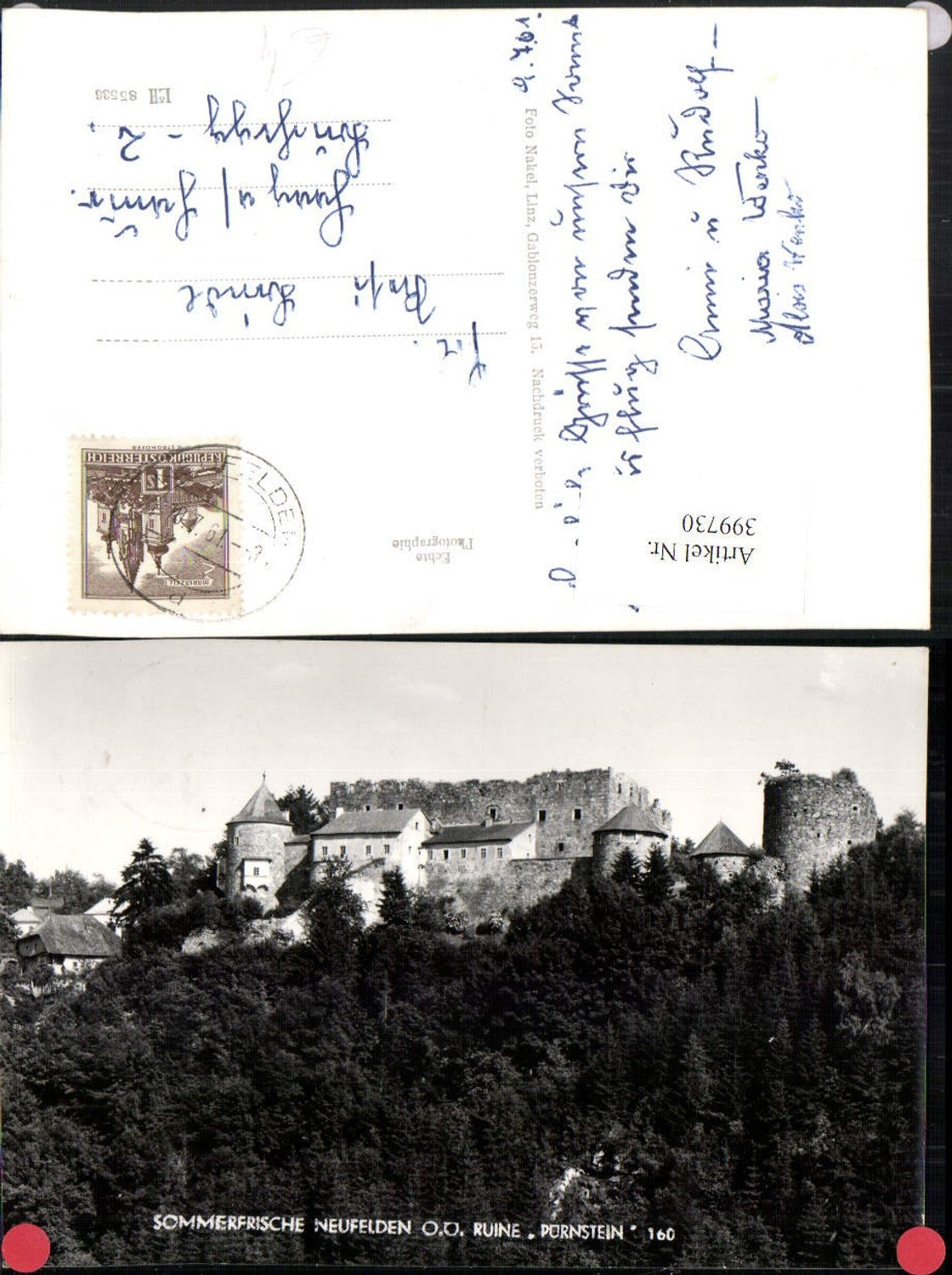 399730, Neufelden, Pürnstein Castle ruins