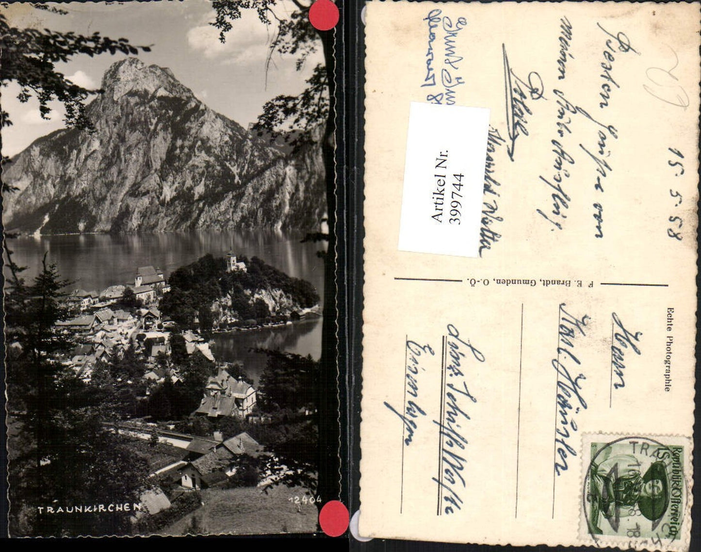 399744,Traunkirchen Totale Bergkulisse