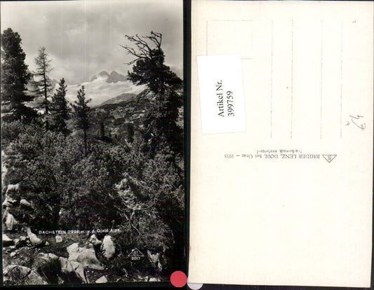 399759,Dachstein von d. Gjaidalm b. Obertraun Bergkulisse
