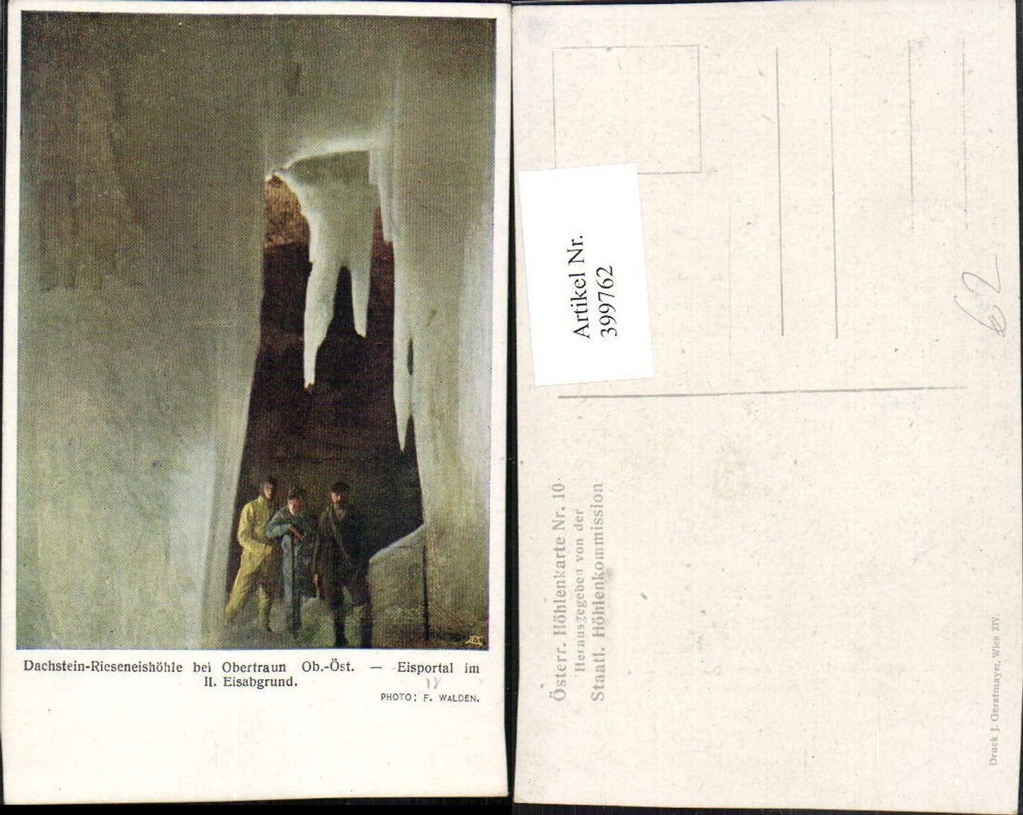 399762,Dachstein-Rieseneishöhle b. Obertraun Eisportal im Eisabgrund