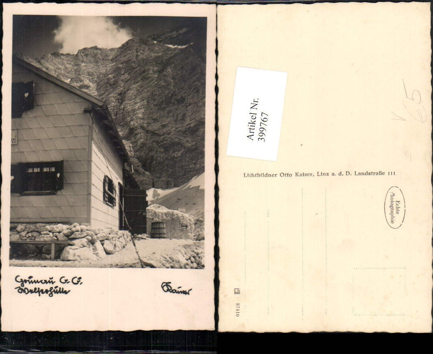 399767,Grünau im Almtal Welserhütte Berghütte pub Kaiser