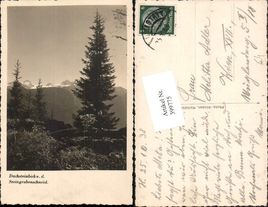 399775,Dachsteinblick von d. Steingrabenschneid b. Hallstatt Bergkulisse