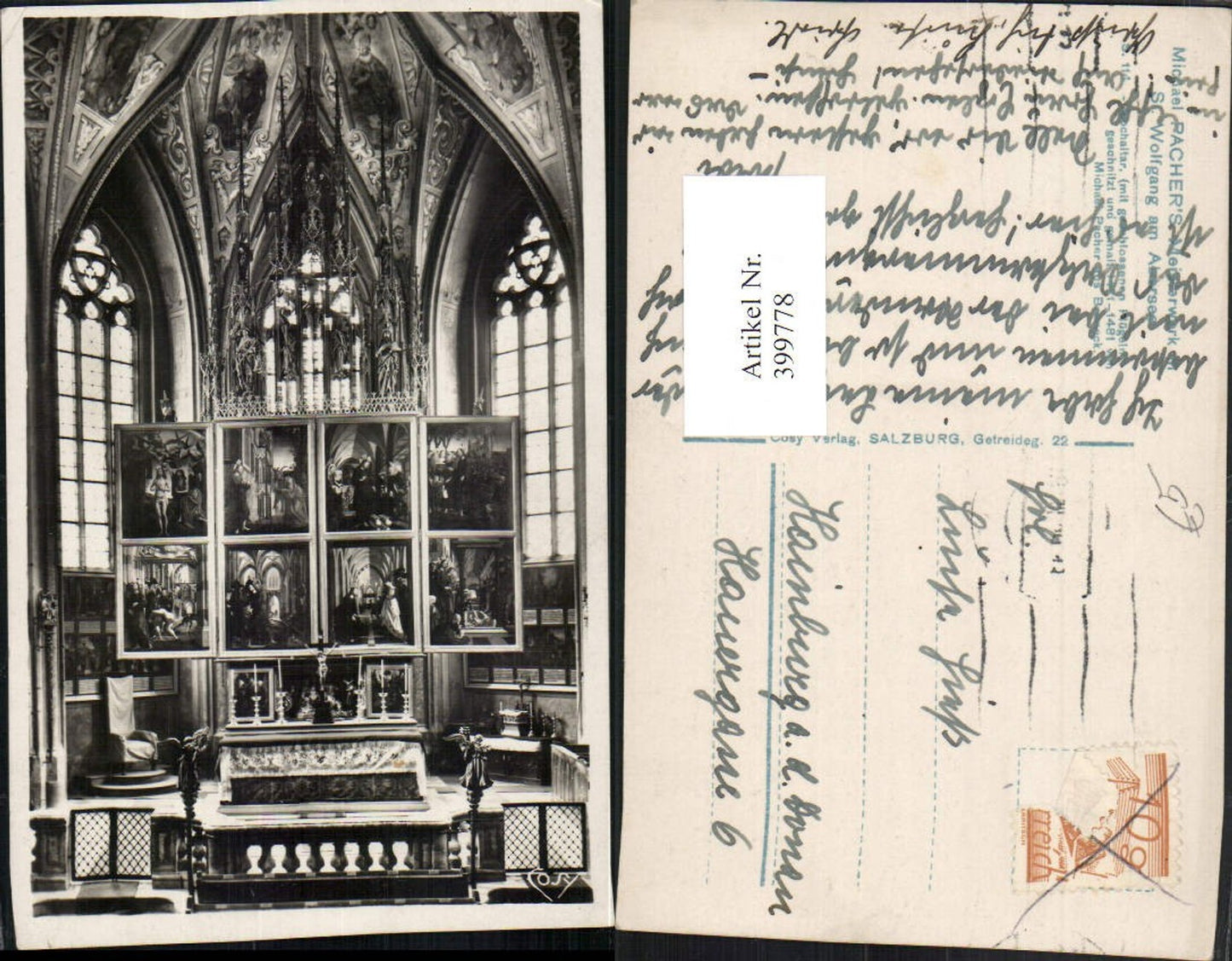 399778,St. Wolfgang am Abersee Wolfgangsee Kirche Innenansicht Pacher-Altar pub Cosy