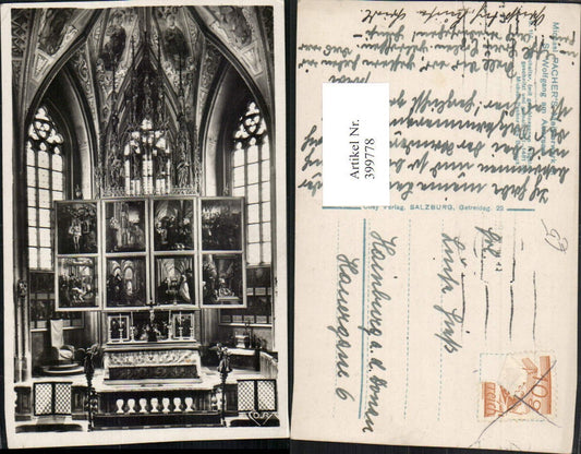 399778,St. Wolfgang am Abersee Wolfgangsee Kirche Innenansicht Pacher-Altar pub Cosy