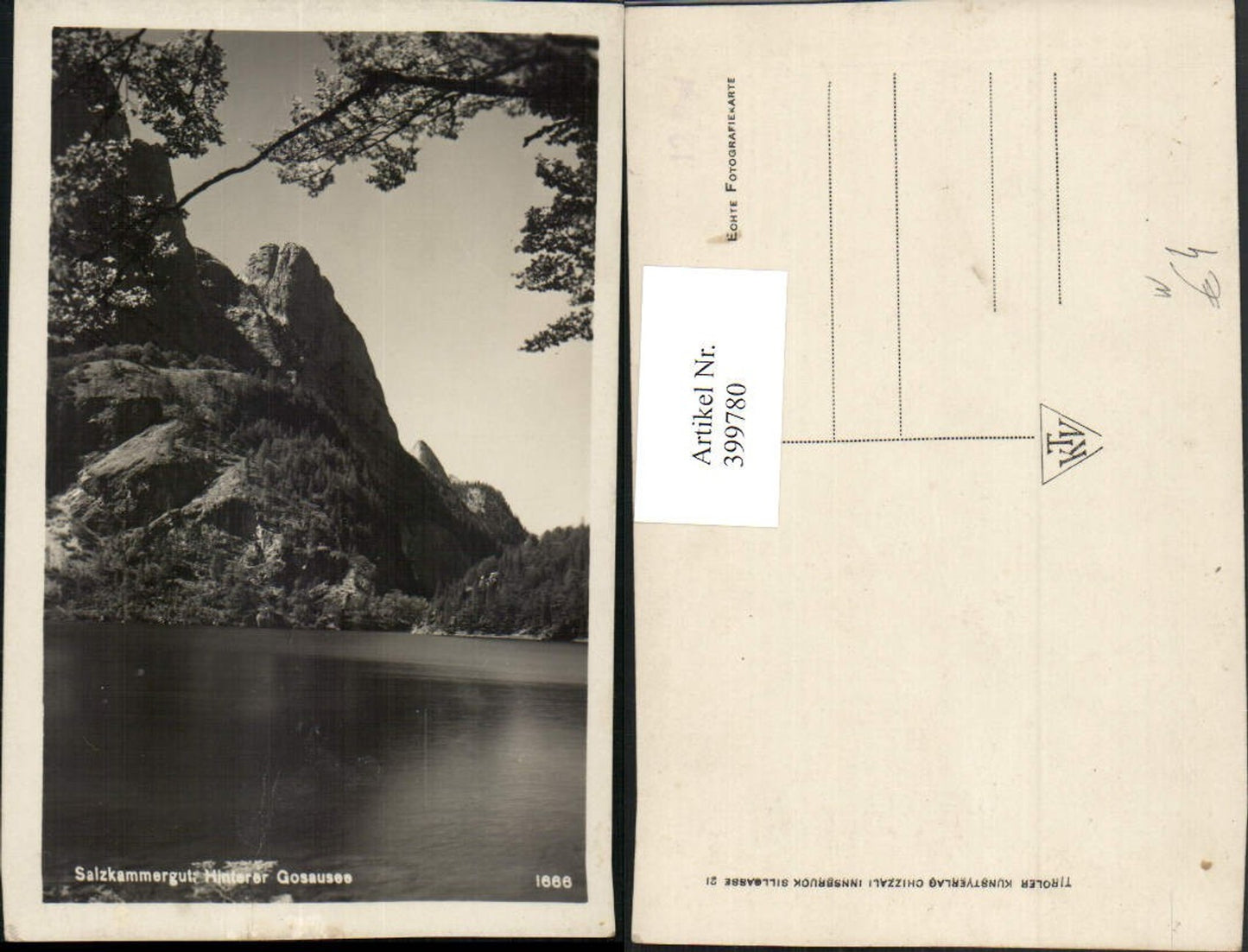 399780,Hinterer Gosausee See b. Gosau Bergkulisse