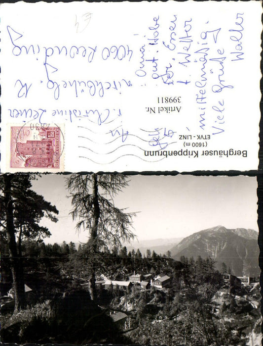 399811,Berghäuser Krippenbrunn b. Obertraun Bergkulisse