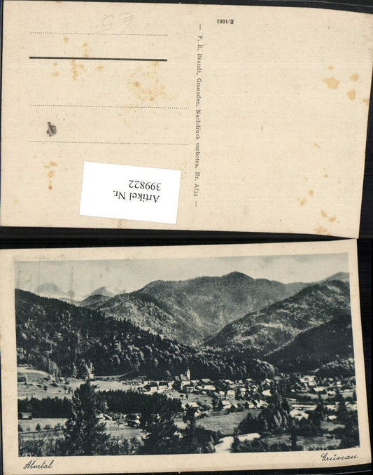 399822,Grünau im Almtal Totale Bergkulisse