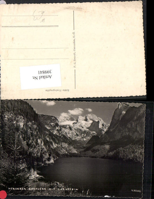 399841,Vorderer Gosausee See m. Dachstein Bergkulisse