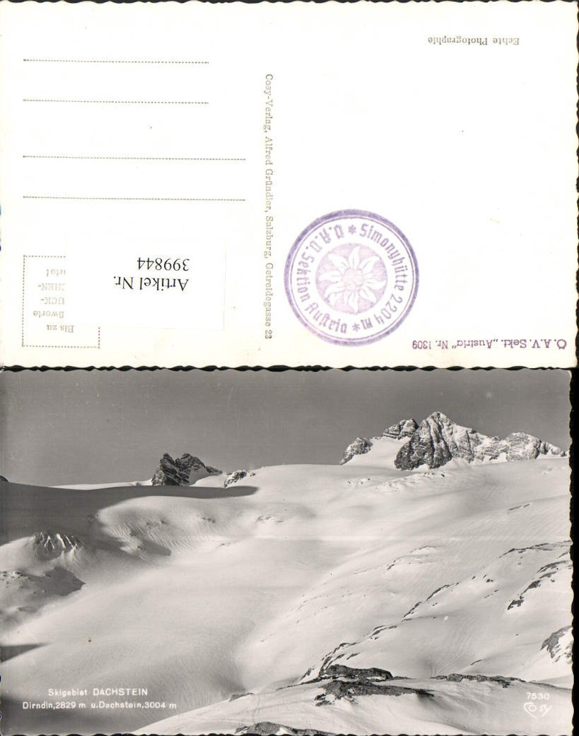 399844,Dachstein Dirndln b. Hallstatt