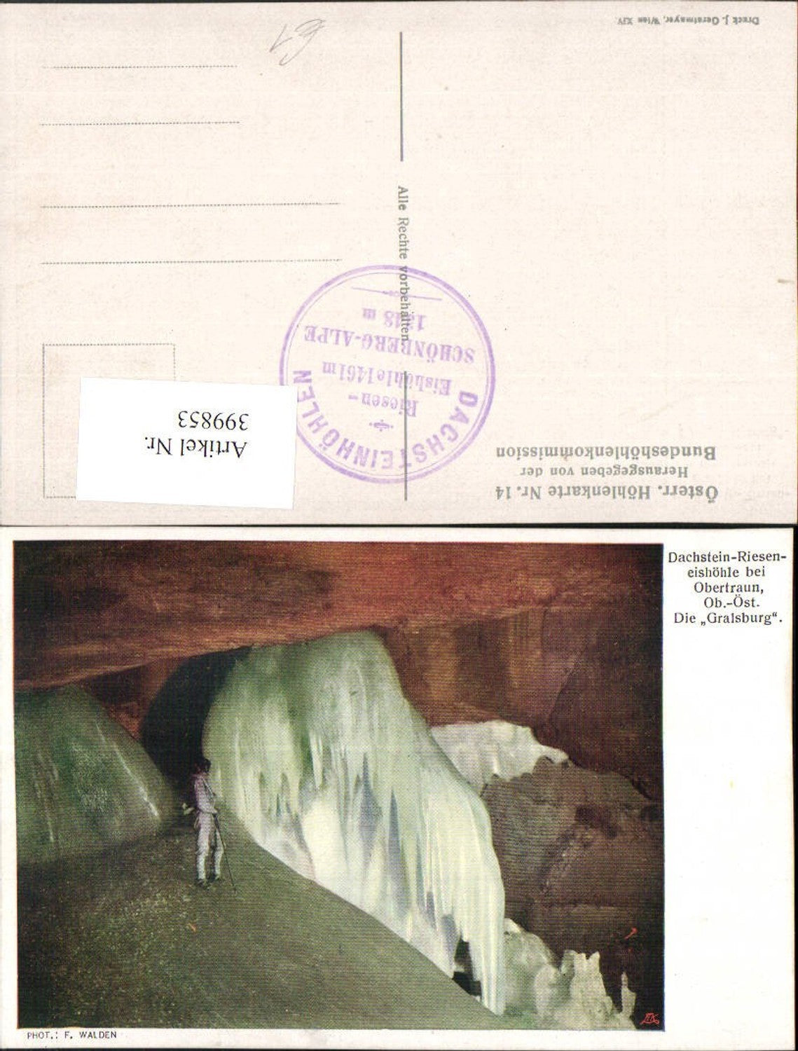 399853,Dachstein-Rieseneishöhle b. Obertraun Gralsburg