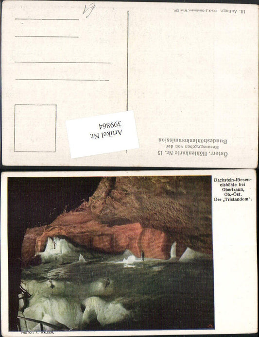 399864,Künstler AK Dachstein-Rieseneishöhle b. Obertraun Tristandom