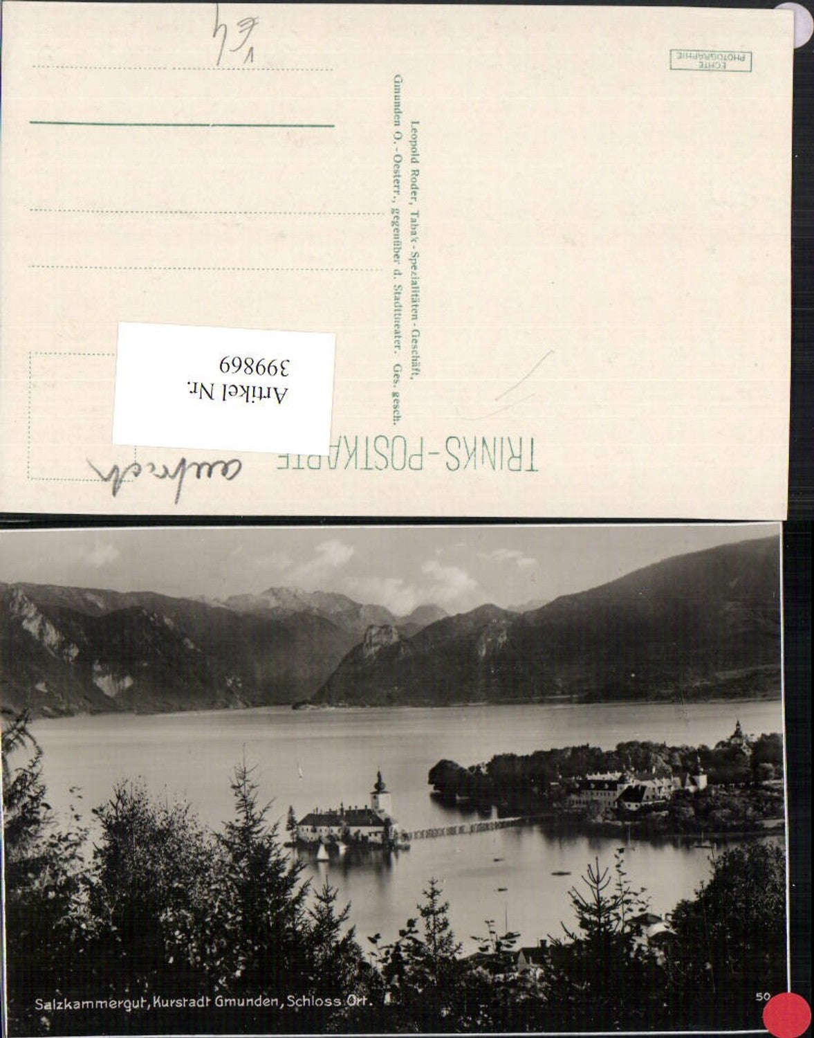 399869,Gmunden Schloss Ort Orth Bergkulisse pub Trinks