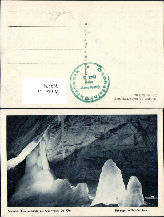 399874,Dachstein-Rieseneishöhle b. Obertraun Eisberge im Parsivaldom