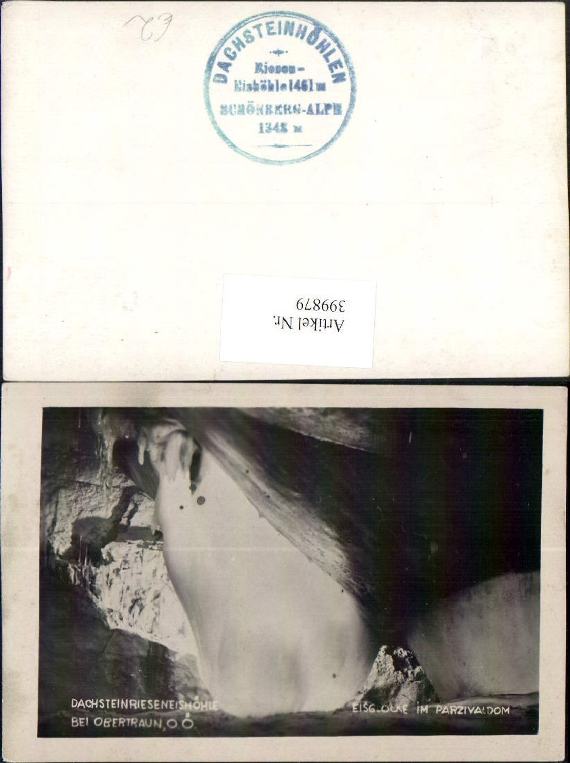 399879,Dachstein-Rieseneishöhle b. Obertraun Eisglocke im Parzivaldom