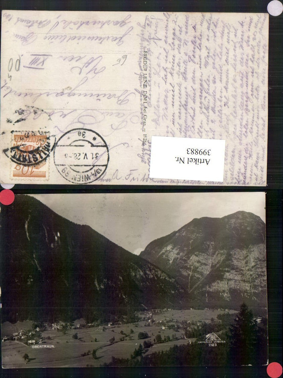 399883,Obertraun Totale Bergkulisse