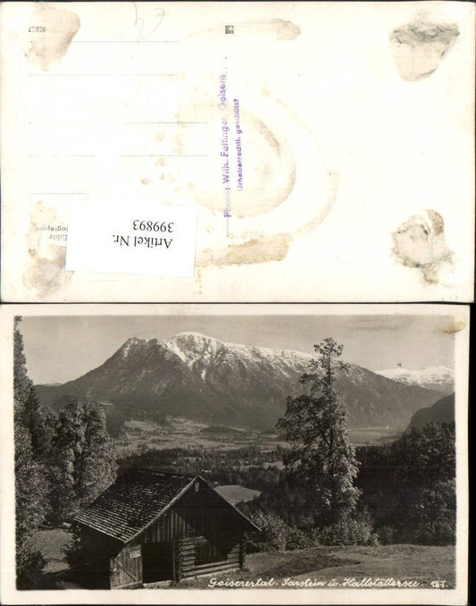 399893,Goiserertal Sarstein u. Hallstättersee b. Bad Goisern Bergkulisse