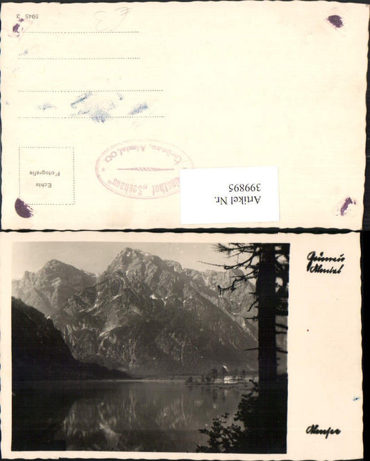 399895,Grünau im Almtal Almsee See Bergkulisse