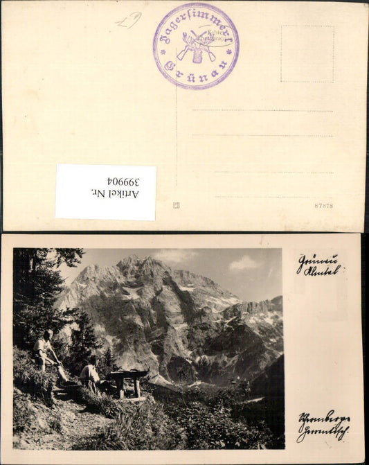 399904,Grünau im Almtal Aussicht Bergkulisse