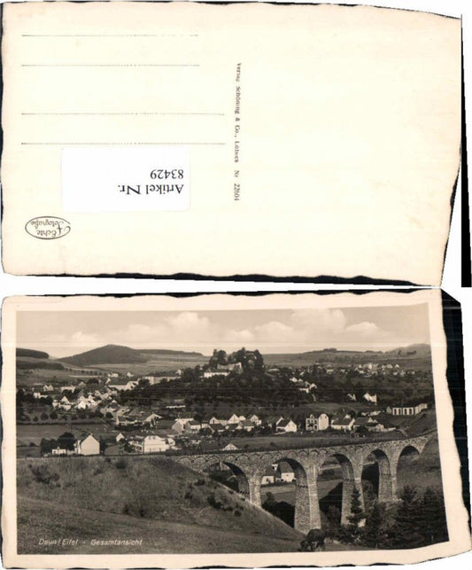 83429,Daun Eifel Viadukt am Ortsrand 1935