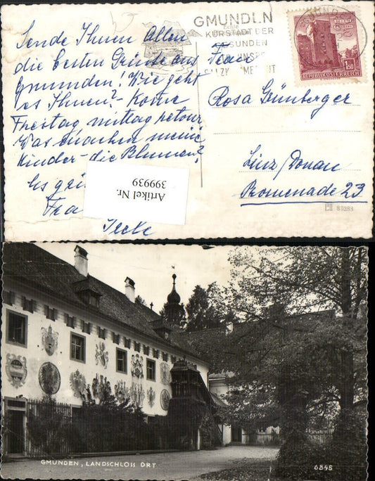 399939,Gmunden Landschloss Ort Orth