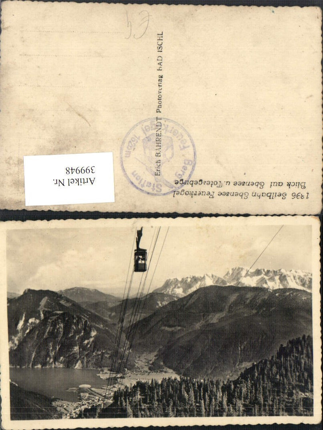 399948,Seilbahn Ebensee Feuerkogel Bergkulisse