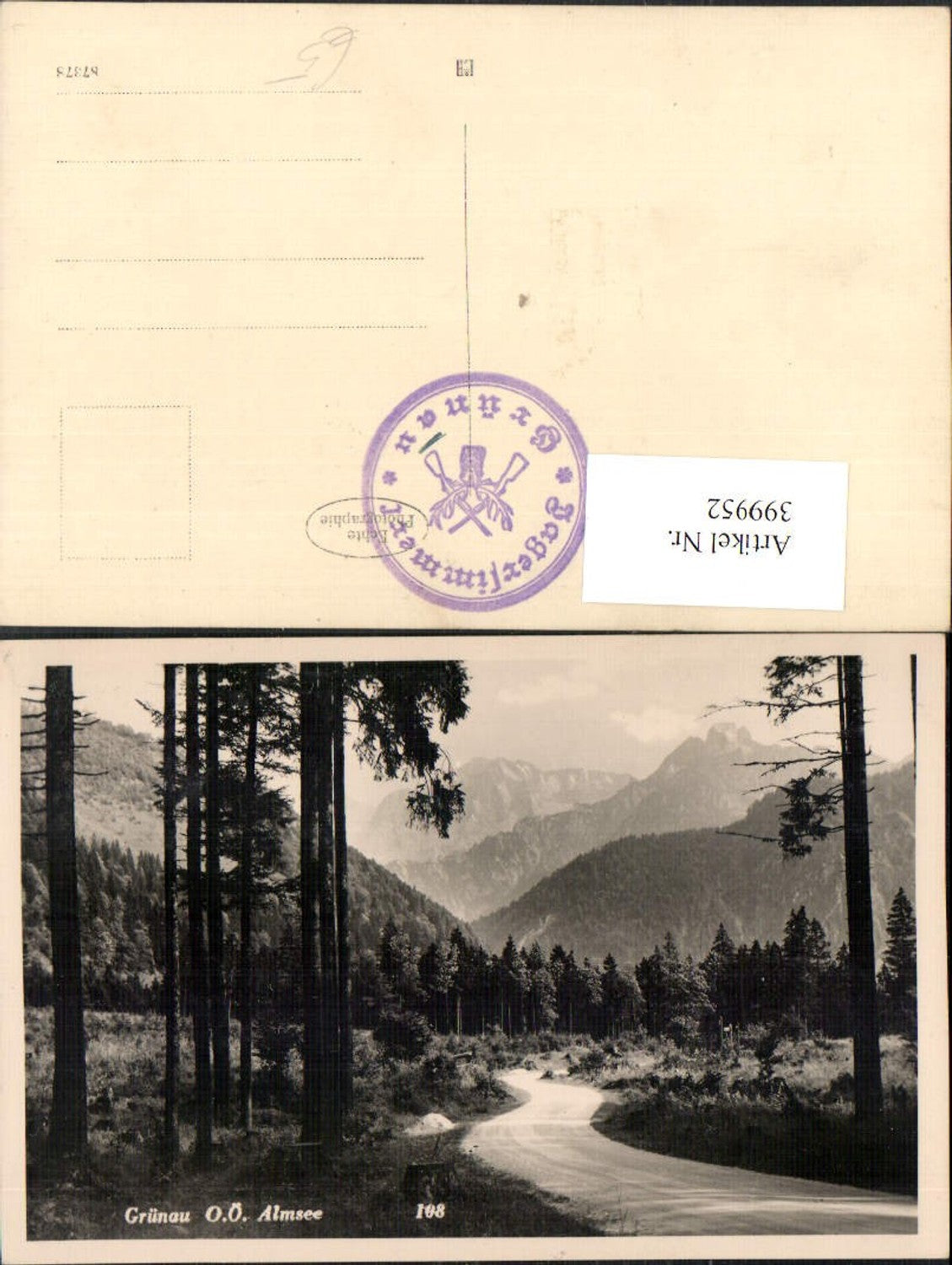 399952,Grünau im Almtal Almsee Wegpartie Bergkulisse