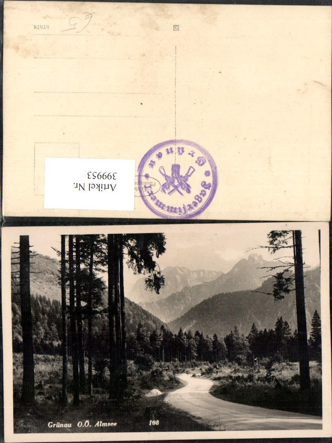 399953,Grünau im Almtal Almsee Wegpartie Bergkulisse