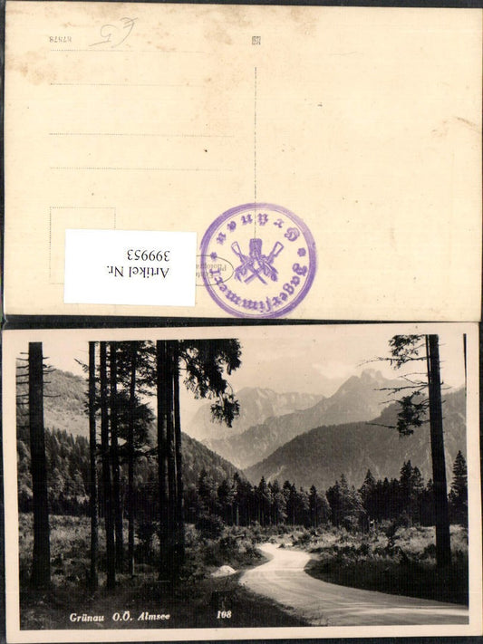 399953,Grünau im Almtal Almsee Wegpartie Bergkulisse