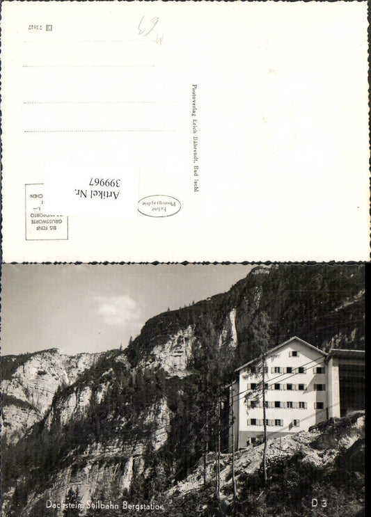 399967,Dachstein Seilbahn Bergstation b. Obertraun