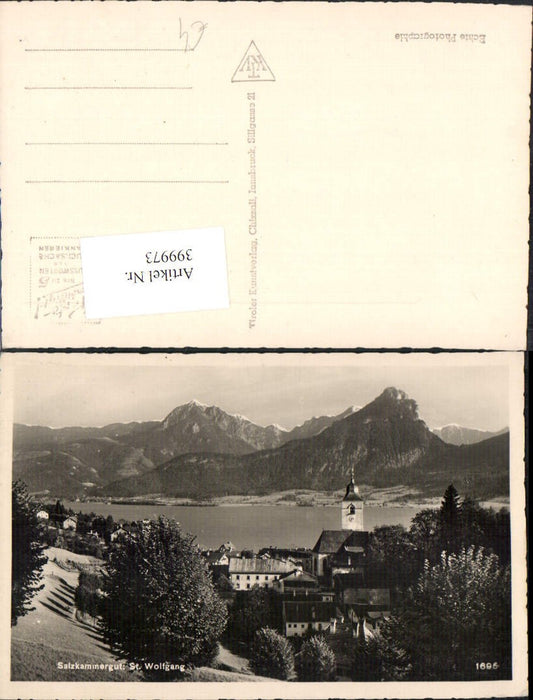 399973,St. Wolfgang Teilansicht Bergkulisse