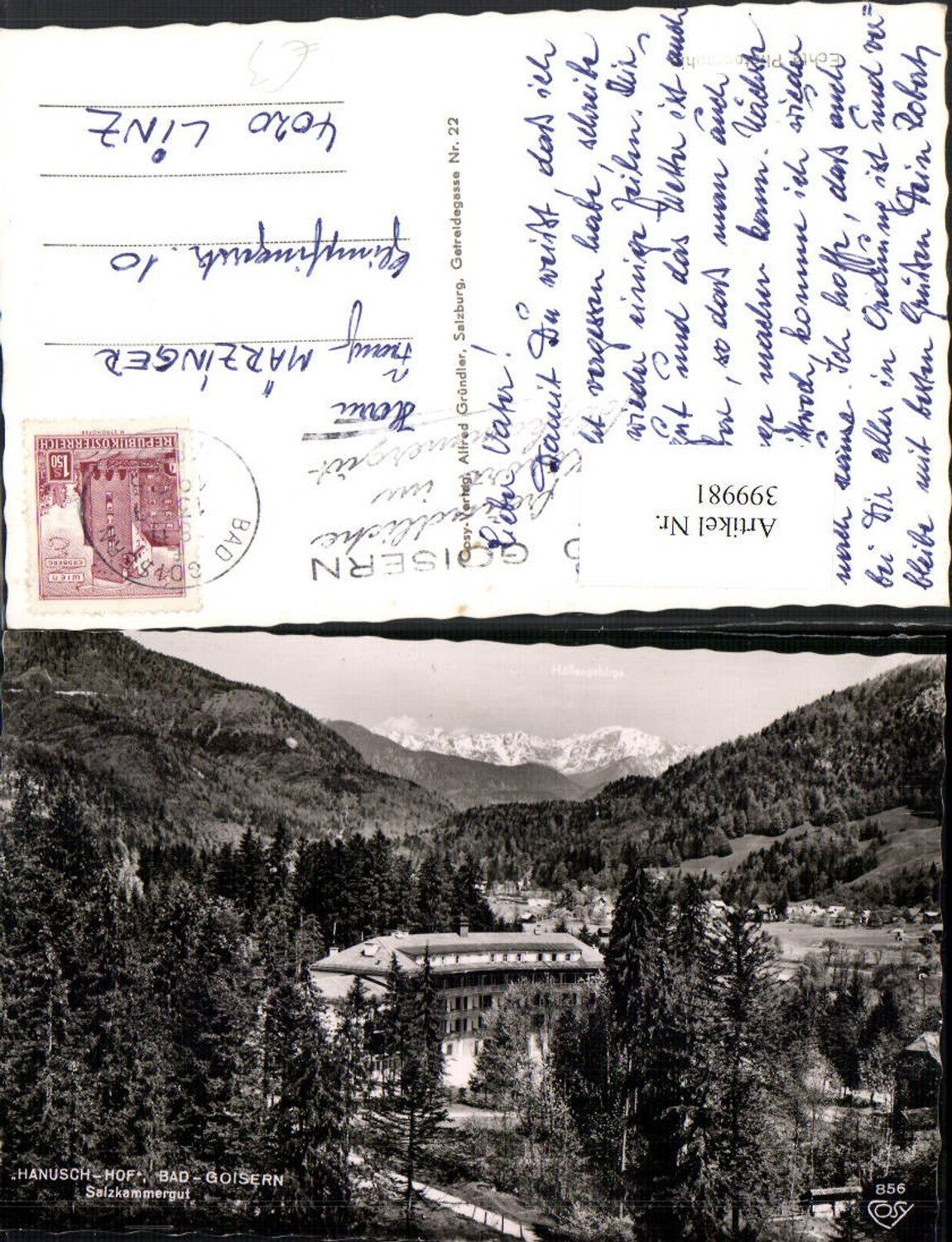 399981,Bad Goisern Hanuschhof Bergkulisse pub Cosy 856