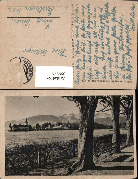 399986,Gmunden Schloss Ort Orth pub F. E. Brandt 6377